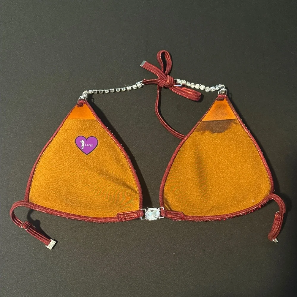 Angel Competition Bikinis Maroon Stage Bikini - Picture 3 of 3